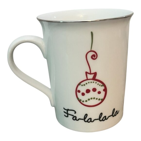 St. Nicholas Square Tis The Season Mug Ceramic Ho Ho Ho & Fa La La - Picture 3 of 6